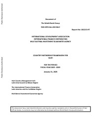 Country Partnership Framework for Haiti for the Period Fiscal Year 2025-2029