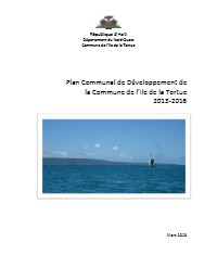 Communal Development Plan for Tortue Island (2013-2016)