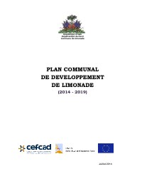 Communal Development Plan of Limonade (2014-2019)