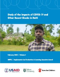 Study of the Impacts of COVID-19 and Other Recent Shocks in Haiti