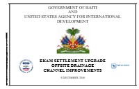 EKAM Settlement Upgrade Offsite Drainage Channel Improvements