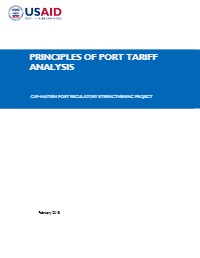Principles of Port Tariff Analysis: Cap-Haitien Port Regulatory Strengthening Project