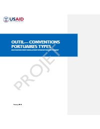 Standard Port Agreements Tool - Cap-Haitien Port Regulatory Strengthening Project