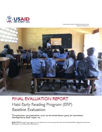 Haiti Early Reading Program (ERP) Baseline Evaluation