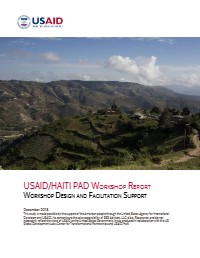 USAID/Haiti PAD Workshop Report