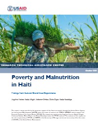 Poverty and Malnutrition in Haiti: Findings from Sud and Grand’Anse Departments