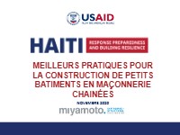 Best Practices for the Construction of Small Confined Masonry Buildings