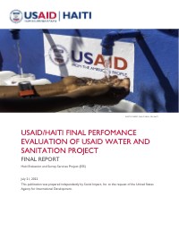 USAID Water and Sanitation Project Final Performance Evaluation