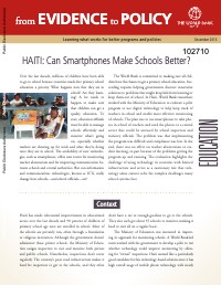 HAITI: Can Smartphones Make Schools Better?