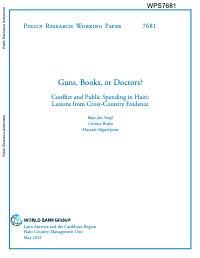 Guns, Books, or Doctors? Conflict and Public Spending in Haiti: Lessons from Cross-Country Evidence