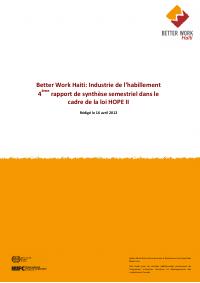 (2012-04) Better Work Haiti: 4th Biannual Synthesis Report