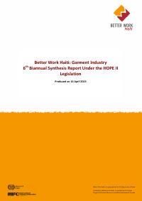 (2013-04) Better Work Haiti: 6th Biannual Synthesis Report