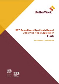 BetterWork: 23rd Compliance Synthesis Report Under the Hope Legislation - Haiti