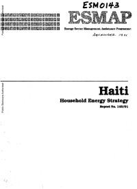 Haiti Household Energy Strategy