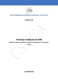 Public Finances in Haiti: Diagnosis of the Last 15 Years, Lessons Learned and Ways Forward