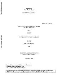 Implementation Completion Report - Industrial Restructuring and Development Project