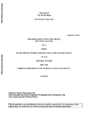 Implementation Completion Report - Forest & Parks Protection Technical Assistance Project