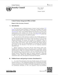 (2021-06) BINUH - Report of the Secretary-General on the United Nations Integrated Office in Haiti