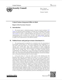 (2021-09) BINUH - Report of the Secretary-General on the United Nations Integrated Office in Haiti