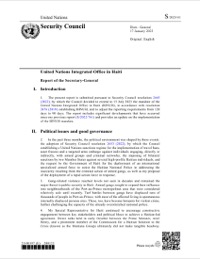(2023-01) BINUH - Report of the Secretary-General on the United Nations Integrated Office in Haiti