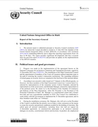 (2023-04) BINUH - Report of the Secretary-General on the United Nations Integrated Office in Haiti