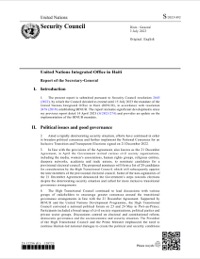 (2023-07) BINUH - Report of the Secretary-General on the United Nations Integrated Office in Haiti