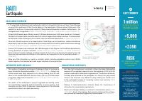 (2021-08) ACAPS Briefing Note: Haiti - Earthquake (16 August 2021)