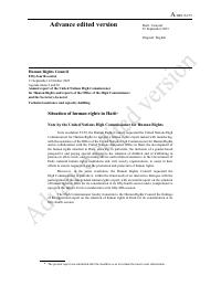 (2023-09) Findings of the Appointed Expert on the Situation of Human Rights in Haiti (A/HRC/54/79) (Advance Unedited Version)