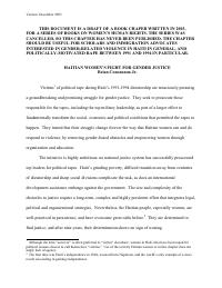 (2003-12) Haitian Women's Fight for Gender Justice