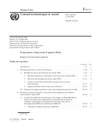 (2001-05) Long-Term Programme of Support for Haiti: Report of the Secretary-General (E/2001/67)