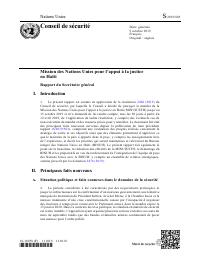 (2019-10) United Nations Mission for Justice Support in Haiti - Report of the Secretary-General (S/2019/805)