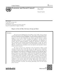 (2015-06) Report of the Ad Hoc Advisory Group on Haiti (E/2015/84)