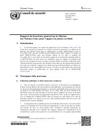 (2018-03) Report of the Secretary-General on the United Nations Mission for Justice Support in Haiti (S/2018/241)
