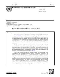 (2024-04) Report of the Ad Hoc Advisory Group on Haiti (E/2024/7)