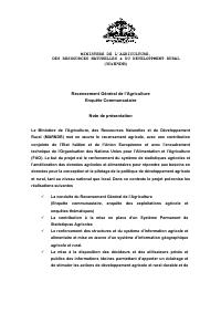 (2011-10) General Census of Agriculture - Community Survey: Presentation Note