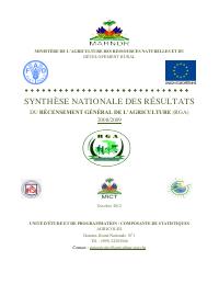 (2012-10) General Agricultural Census (RGA) 2008/2009 - National Synthesis of Results