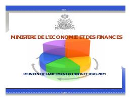 (2020-2021) MEF Budget Launch Meeting: Macroeconomic Context and Government Commitments for the 2020-2021 Budget