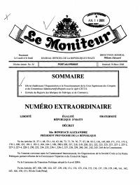 (2006-03) Decree Establishing the Organization and Functioning of the Superior Court of Auditors and Administrative Disputes (CSCCA)