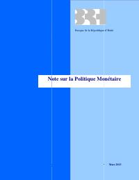 BRH Monetary Policy Note (2013-Q2)