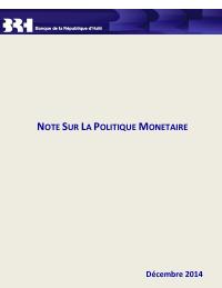 BRH Monetary Policy Note (2015-Q1)