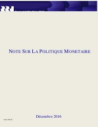 BRH Monetary Policy Note (2017-Q1)