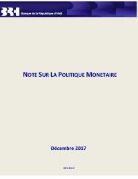 BRH Monetary Policy Note (2018-Q1)