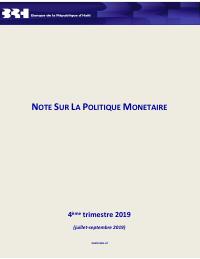 BRH Monetary Policy Note (2019-Q4)
