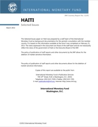 (2013-03) Haiti Selected Issues