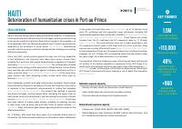 (2022) ACAPS Briefing Note: Haiti - Deterioration of Humanitarian Crises in Port-au-Prince (1 November 2022)