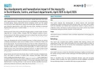 (2026) Key Developments and Humanitarian Impact of the Insecurity in the Artibonite, Centre, and Ouest Departments, April 2025 to April 2026