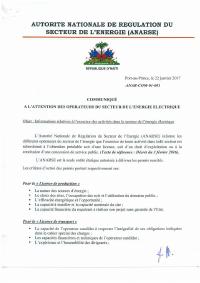 (2017) ANARSE Communiqué on Licensing Requirements for Energy-Sector Operators