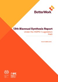 (2016) Better Work Haiti: 13th Biannual Synthesis Report