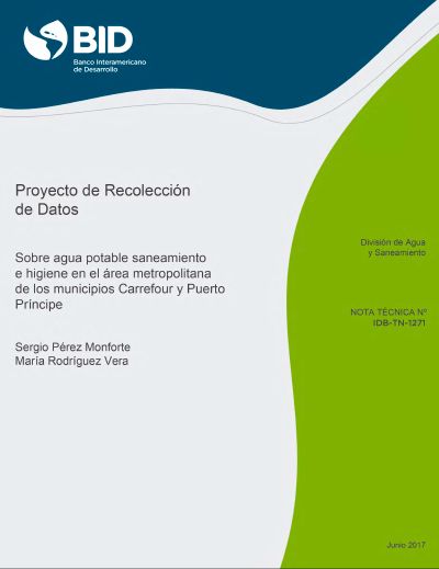 Data Collection on Drinking Water, Sanitation and Hygiene in Metropolitan Carrefour and Port-au-Prince