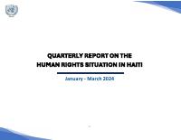 (2024-03) Quarterly Report on the Human Rights Situation in Haiti